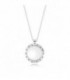COLLAR LOCKET PLATA CRISTAL 590530-75
