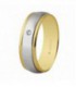 ALIANZA BICOLOR DE 6MM 1 DIAMANTE 5260134D