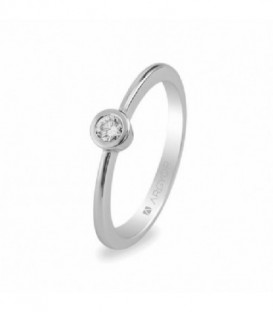 SOLITARIO DE ORO BLANCO CON DIAMANTE 0.1 74B0006