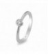 SOLITARIO DE ORO BLANCO CON DIAMANTE 0.1 74B0006