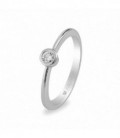 SORTIJA DE ORO BLANCO CIRCONITA 74B0006Z
