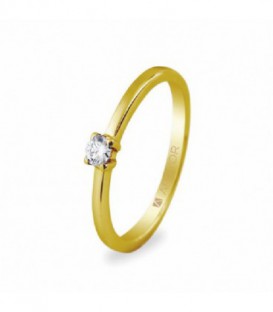 ANILLO 1 DIAMANTE TALLA BRILLANTE 0.10CT 74A0004