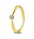 ANILLO ORO AMARILLO CON 1 DIAMANTE 0.03 74A0511