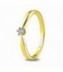 ANILLO ORO AMARILLO CON 1 DIAMANTE 0.03 74A0511