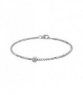 PULSERA DE ORO BLANCO CON ZAFIRO 05-172338B