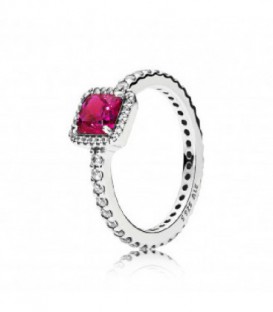 ANILLO PLATA CIRCON RUBI SINT 190947SRU-56
