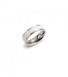 BOCCIA ANILLO ESMALTE BLANCO 0123-06
