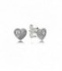 PENDIENTES PLATA CIRC CORAZON 297298CZ