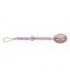 PINZA CHUPETE BEBE LAZO ROSA ABALORIOS GA0002R
