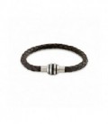 BOCCIA PULSERA TITANIO Y PIEL NEGR21 CMS 0347-09