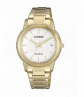ECO-DRIVE SEÑORA DORADO ANALOGICO FE6012-89A