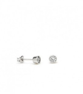 PENDIENTES PLATA CIRCONITA CHATON 15311-W-A