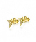 PENDIENTES CRUCES ORO 0,054 CTS GB102OA.00