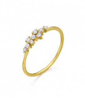 ANILLO ORO AMARILLO DIAMANTES 0,15 CTS GA056OA.15