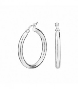 25 MM PENDIENTES PLATA ARO REDONDO SEA-100-154-03