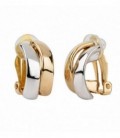 PENDIENTE CLIP (SIN AGUJERO) BICOLOR G1973A