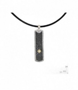 COLGANTE PLATA,ORO BRILLANTE 0,025 CTS 21161