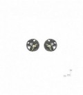 PENDIENTES PLATA, ORO Y BRI. 0,05 CTS 14583