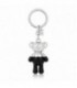 LLAVERO METAL TEDDY BEAR PLATEADO-NEGRO 195970341