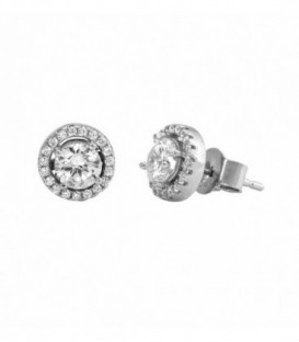 PENDIENTES CIRCONITA 5 MM PLATA X62864A