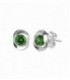 PENDIENTES CIRCONITA VERDE 4,75 MM P3509
