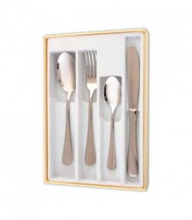 ESTUCHE CUBIERTOS 4 PIEZAS ACERO GA4024